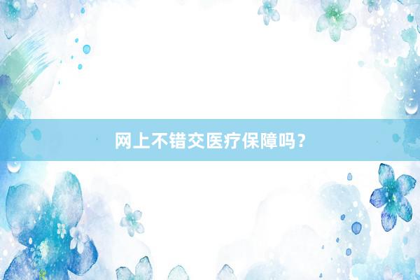 网上不错交医疗保障吗？